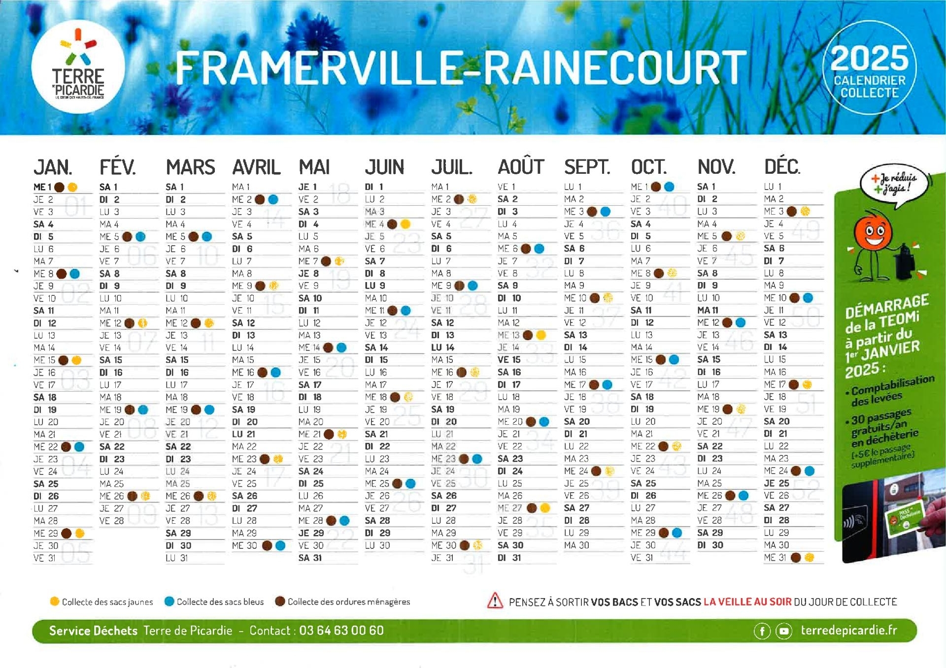 Calendrier 2025